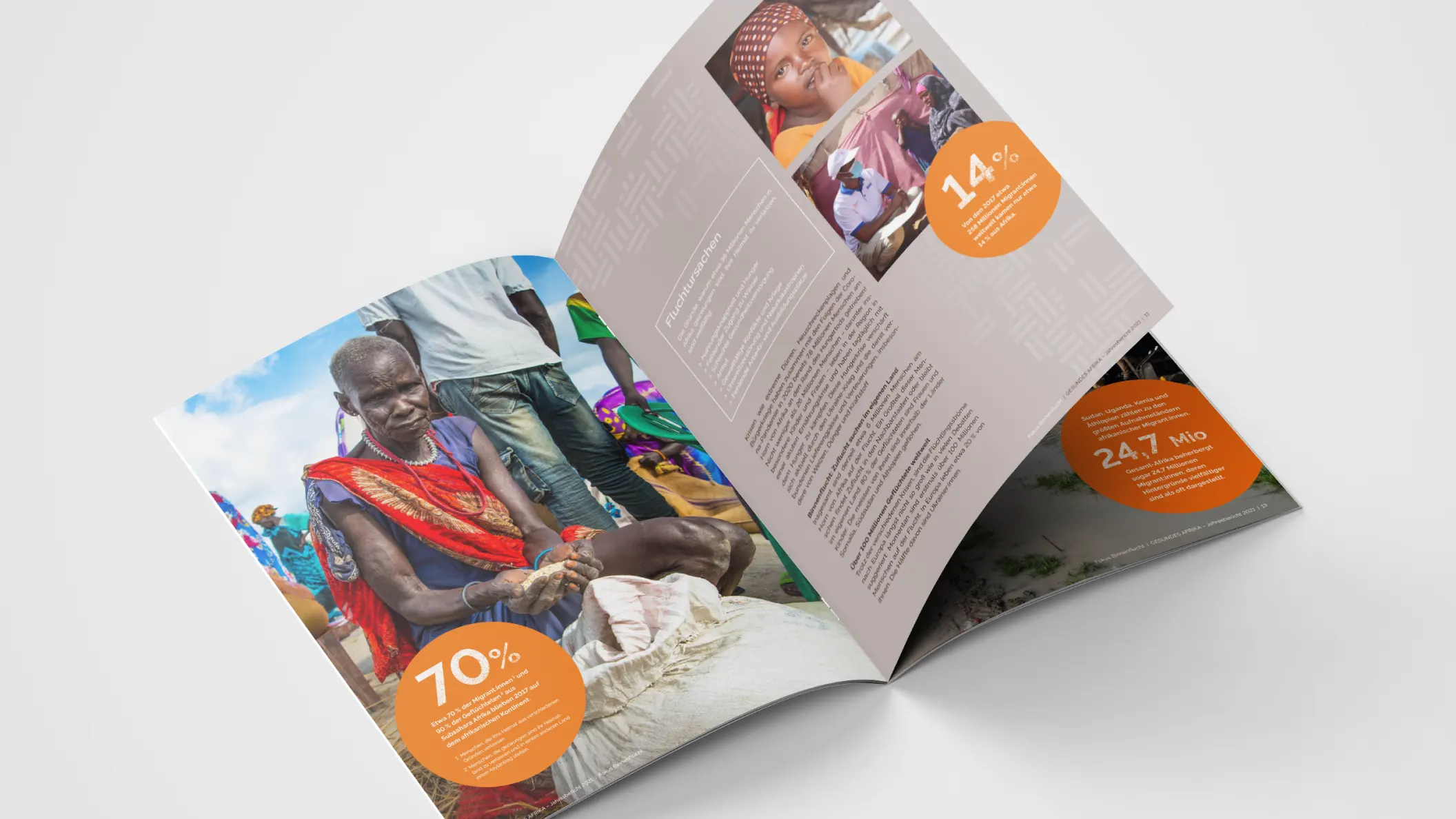 Gesundes Afrika Corporate Design Jahresbericht Innenseite 02