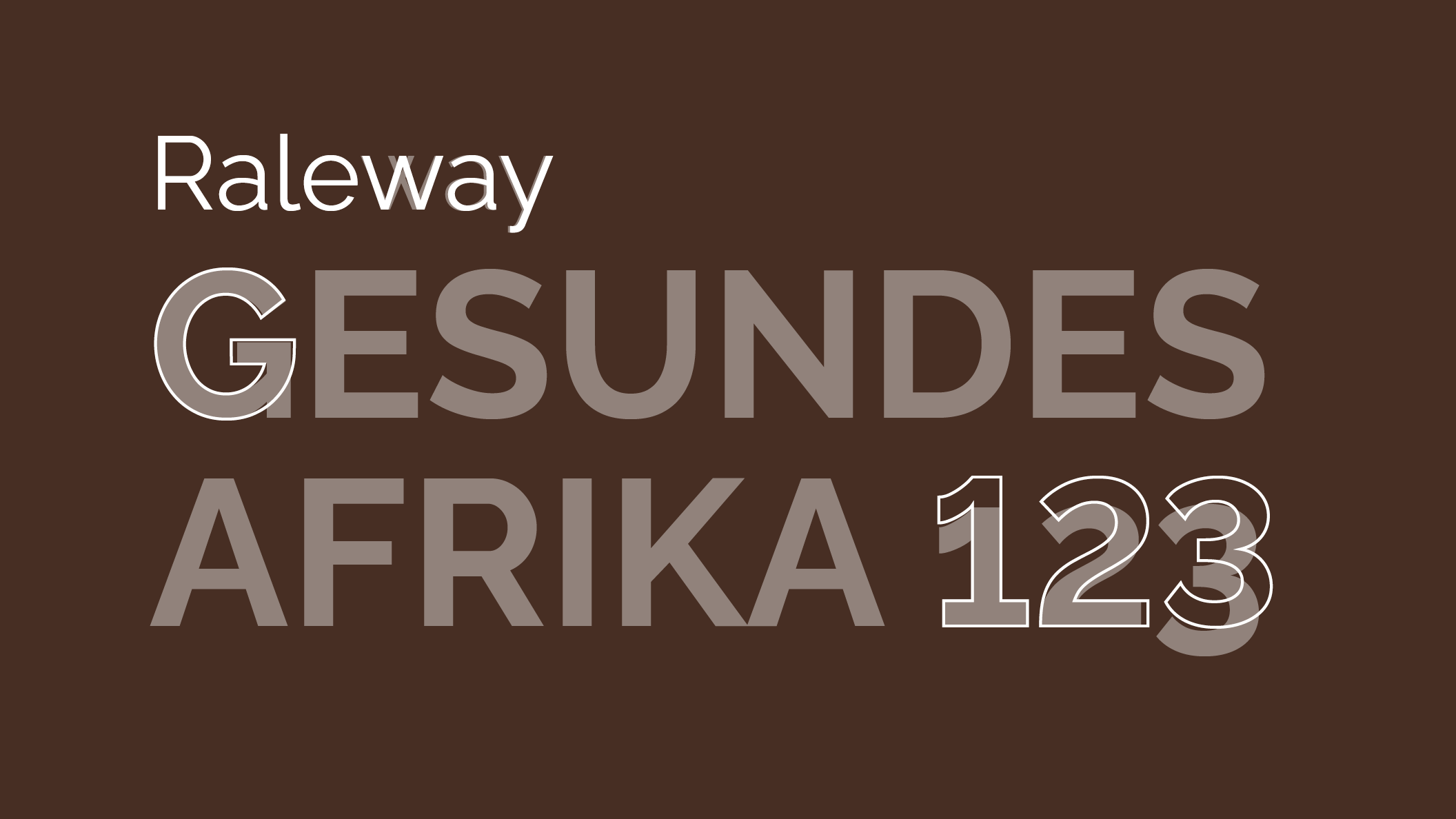 Gesundes Afrika Corporate Design Typographie