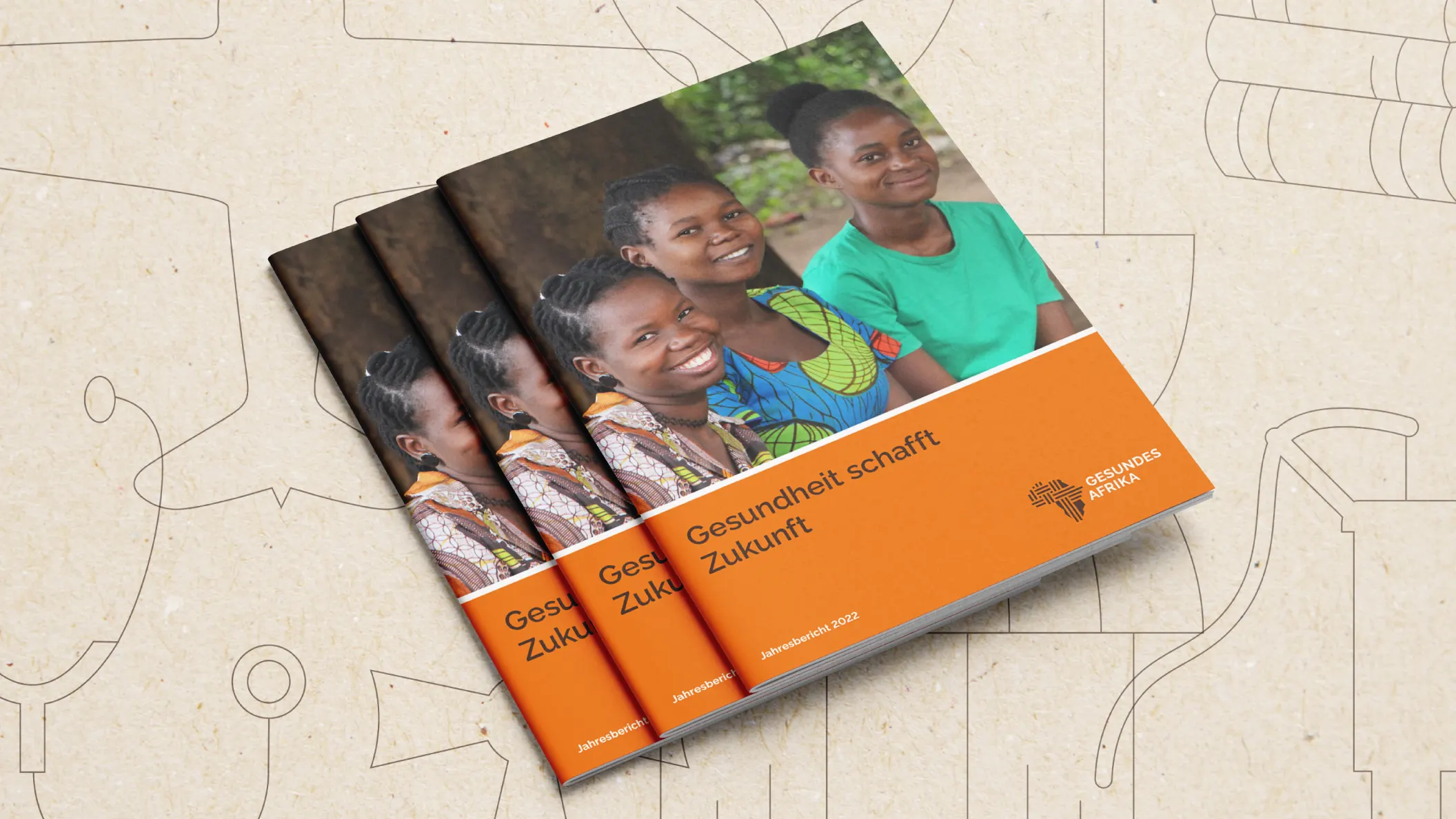 Jahresbericht für Gesundes Afrika, Titelseiten