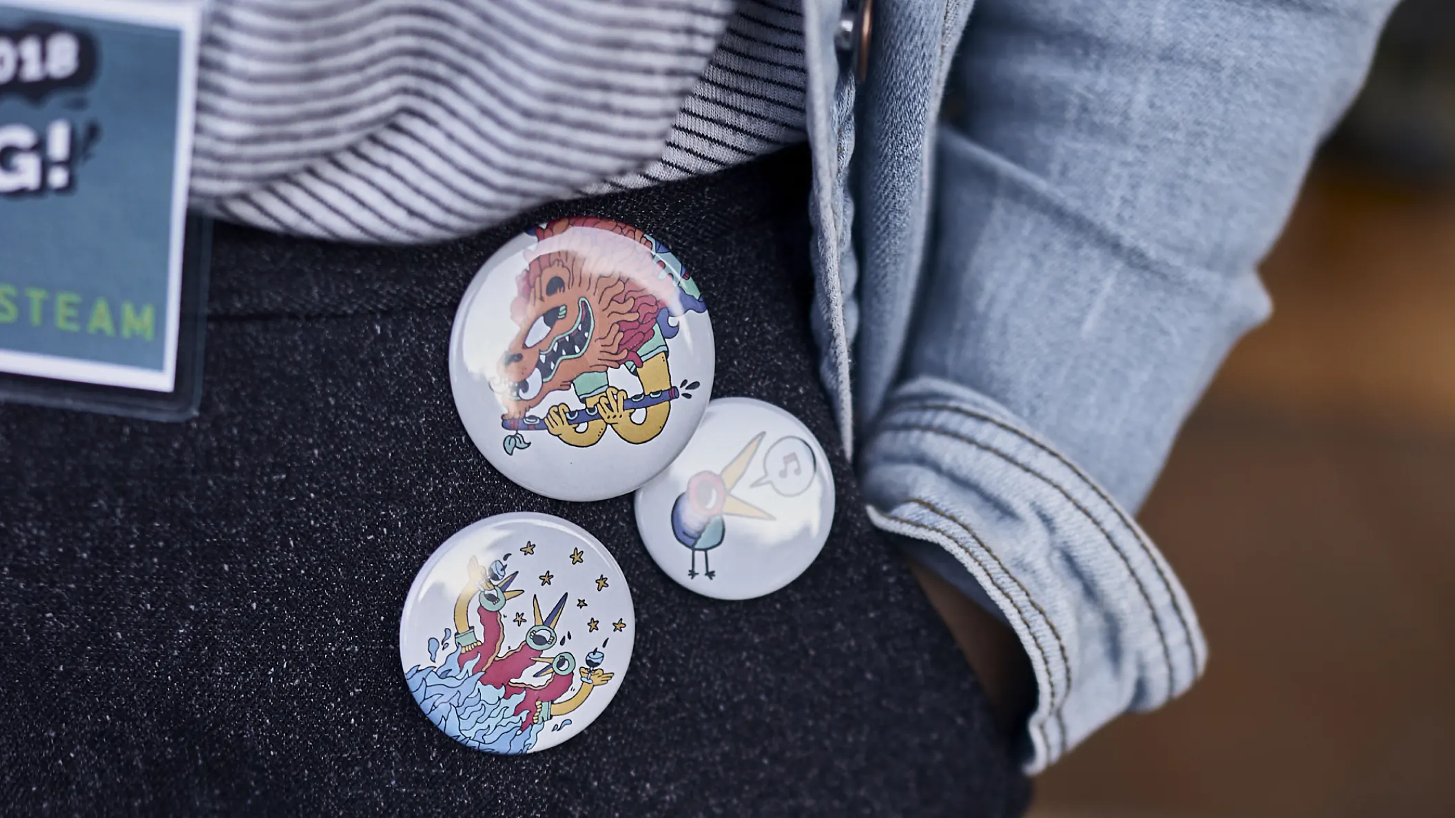 Stadtteilfest Ois Giasing 2018, Buttons